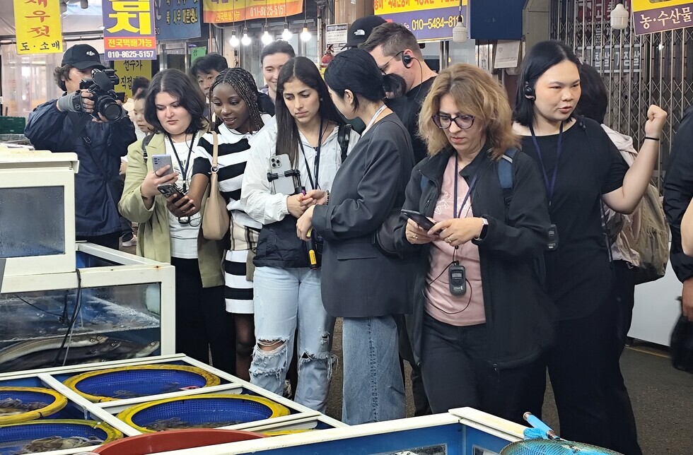 글로벌 K-푸드마스터 경연을 위해 목포를 방문한 셰프들